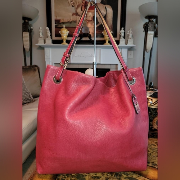 Dooney & Bourke large red tote - Picture 7 of 15
